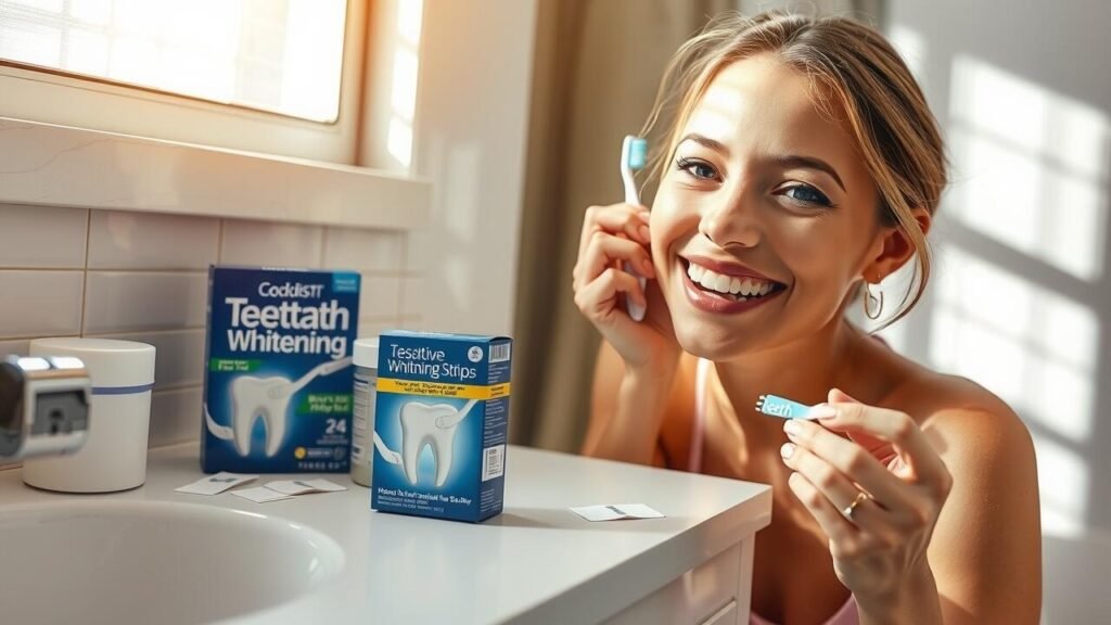 Can whitening strips whiten crowns?