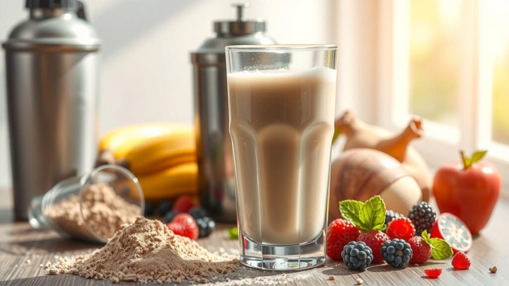 creatine with protein shake