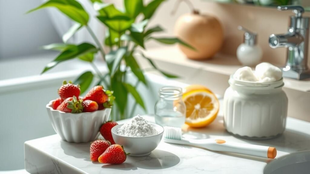How can I make my yellow teeth whiter naturally?