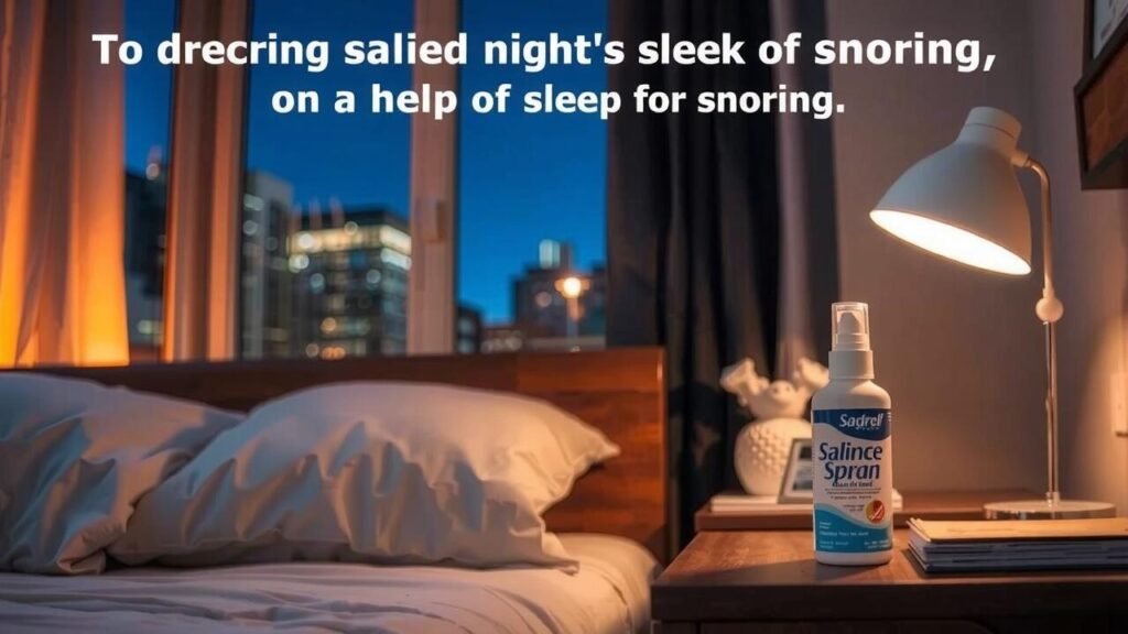Is there a nasal spray that stops snoring?