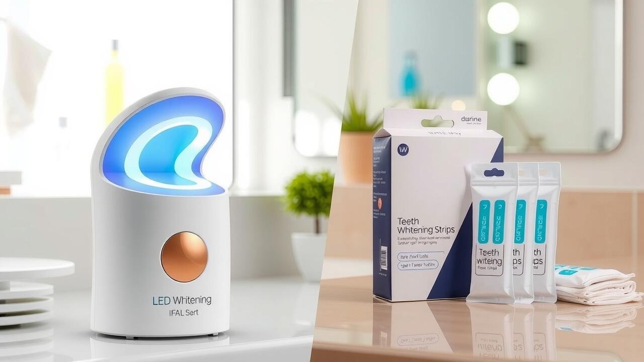 LED teeth whitening vs strips 1 LED teeth whitening vs strips