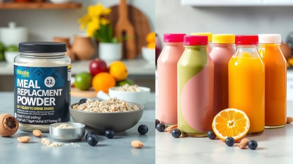 meal replacement powder vs ready to drink shakes