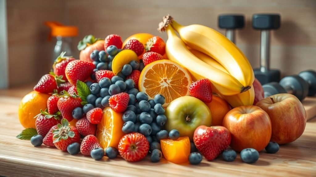 Review of the top fruits to eat before a workout.