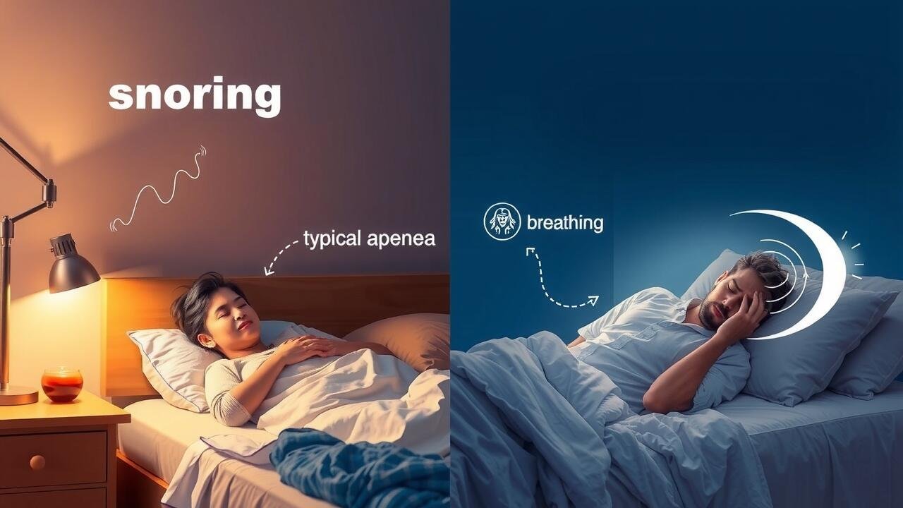 snoring vs sleep apnea signs