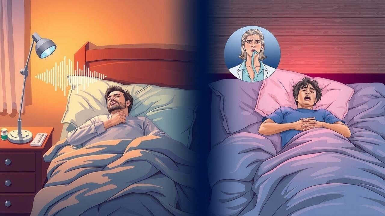 snoring vs sleep apnea signs