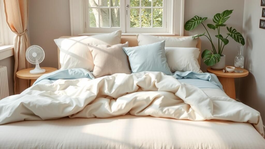 What goes first in a bed?