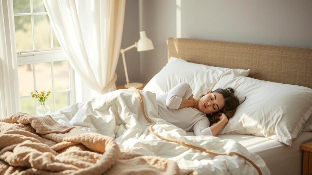 What is the healthiest side for a person to sleep on?