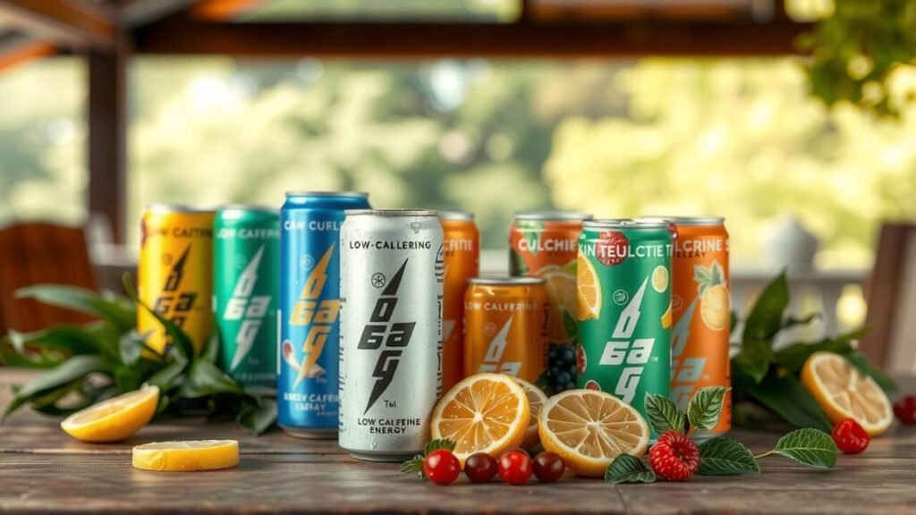 Which energy drinks are low in caffeine?